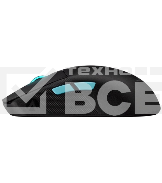 Мышь беспроводная/проводная ASUS ROG Harpe Ace Aim Lab Edition черный, 36000 dpi, радиоканал, Bluetooth, USB, кнопки - 5
