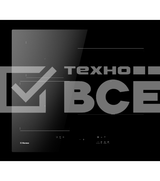 Индукционная варочная панель Hansa BHI67006 черный 21614