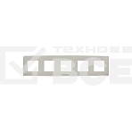 Рамка 5-м IEK SKANDY SK-F01B бежевый SK-M52-K10, фото 1