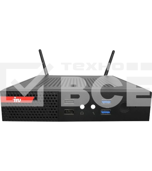 Компьютер IRU Опал 313 slim i3 10100 (3.6) 8Gb SSD256Gb UHDG 630 Free DOS GbitEth 120W черный (2057725)