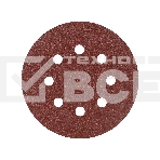 Круг шлифовальный PATRIOT на липучке, 125мм, Р80, 8 отверстий, 5 шт, фото 1