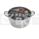 Кастрюля WEBBER BE-349/2 4,8 л, 22 см, из нержавеющей стали со стеклянной крышкой, фото2