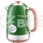 Чайник электрический Kitfort KT-6110 1.7л. 2200Вт зеленый (корпус: нержавеющая сталь), фото 1