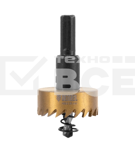 Коронка по металлу Denzel HSS, 35 мм, нитридтитановое покрытие