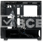 Компьютерный корпус без блока питания Case HSPD M740, Mesh Mid Tower, черный, TG, 0.6 SPCC, no fans, E-ATX, ATX, mATX, mITX, 170/400/200мм, 4x2.5