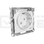 Механизм розетки 1-м СП AtlasDesign AQUA с заземл. защ. шторки с защ. крышкой 16А IP44 белый, SchE ATN440146, фото2