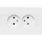 Розетка 2-м EKF UP1-SOW-200 СП Эпика 16А без заземл. без защ. шторок с рамкой механизм бел., фото7