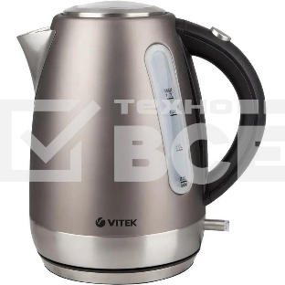 Чайник электрический Vitek VT-7025 (ST) 1850-2200 Вт/Макс объем 1.7 л/Корпус из нерж стали.Скрытый нагр элемент
