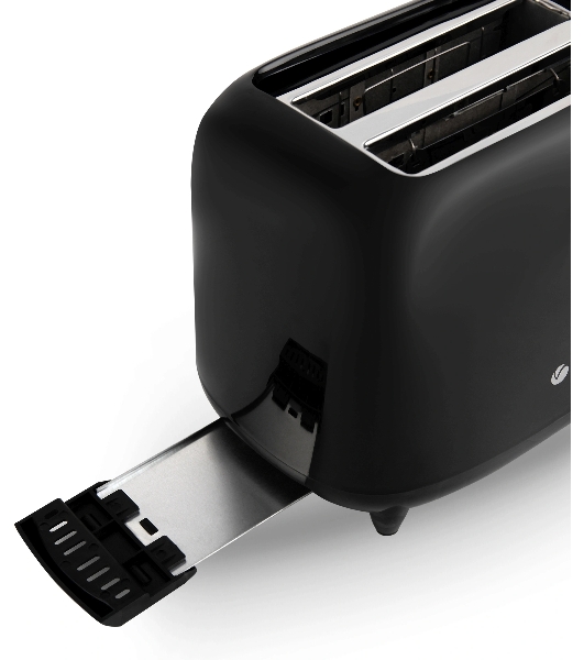 Тостер Vitek Illusion VT-1573 черный, 700 Вт, 2 слота