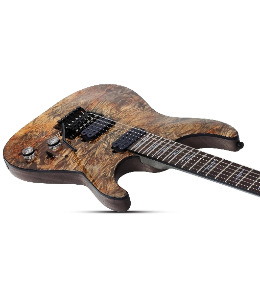 Электрогитара SCHECTER OMEN ELITE-6 FR CHAR - электрогитара 6-струнная, Charcoal (CHAR) - древесный