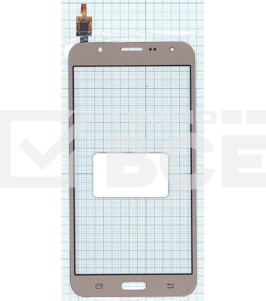 Сенсорное стекло (тачскрин) для Samsung Galaxy J7 SM-J700H, золотистое