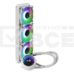Система водяного охлаждения AeroCool/Formula Mirage L360 белый, 120 мм, алюминий/медь, 1800 об/мин, 26.8 дБ, 4 pin, 550 Вт, 27 мм, фото 1