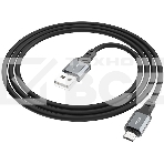 Кабель Hoco X86 Micro Spear USB (m)-micro USB (m) 1м черный коробка, фото2