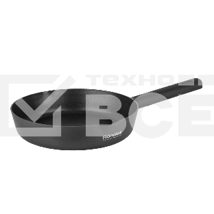 Сковорода-гриль Rondell Trumpf RDA-1341 круглая 20см покрытие: Xylan Plus ручка несъемная (без крышки) черный