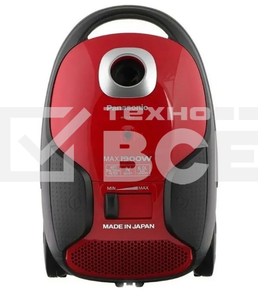Пылесос Panasonic MC-CJ911R красный/черный, 380/1900 Вт, уборка сухая, пылесборник мешок 6 л