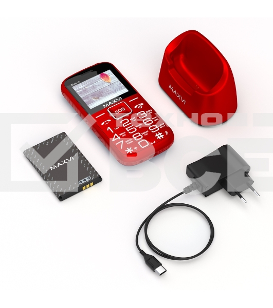 Мобильный телефон Maxvi B5ds up красный