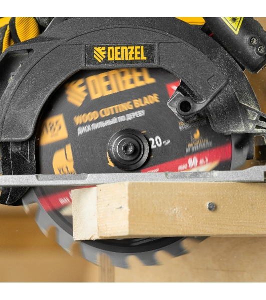 Пильный диск по дереву с гвоздями Denzel ф185 х 20 мм, 24 зубов 733937