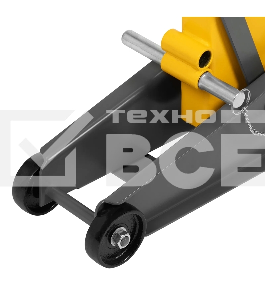 Домкрат гидравлический подкатной с фиксатором Denzel 3 т, 190-532 мм, SUV