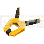 Струбцина клещеобразная Denzel усиленная 80 х 60 мм, двухкомпонентные рукоятки, фото 1