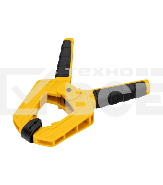 Струбцина клещеобразная Denzel усиленная 80 х 60 мм, двухкомпонентные рукоятки