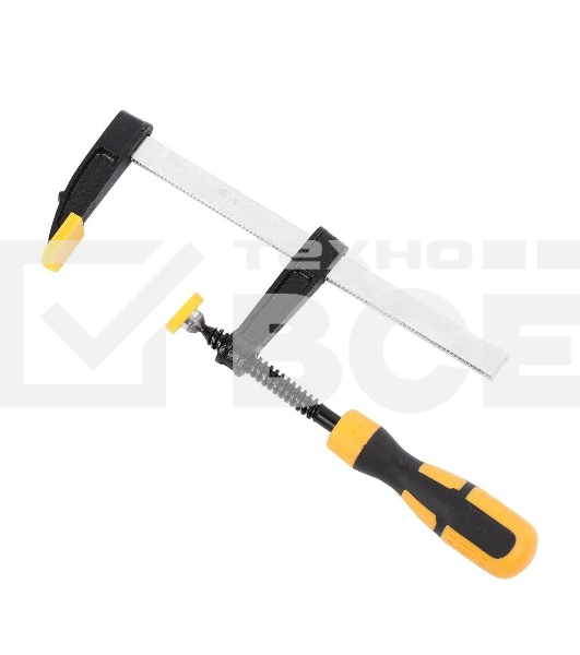 Струбцина F-образная Deli DL110830 300x80 мм, макс. усилие зажима 1500N, резьба 9,5мм