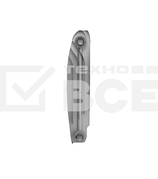 Радиатор биметаллический Royal Thermo BILINER B 350 Серебристый - 6 секц.