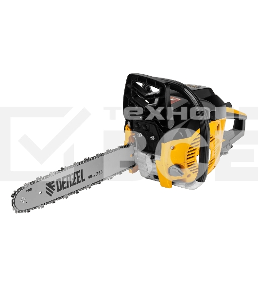 Пила цепная бензиновая Denzel DGS-4516 шина 40 см, 45 см 3, 3,0 л.с., шаг 3/8, паз 1,3 мм, 57 зв