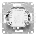 Механизм выключателя EKF UP1-SWW-11 одноклавишный, проходной, белый Эпика, фото2