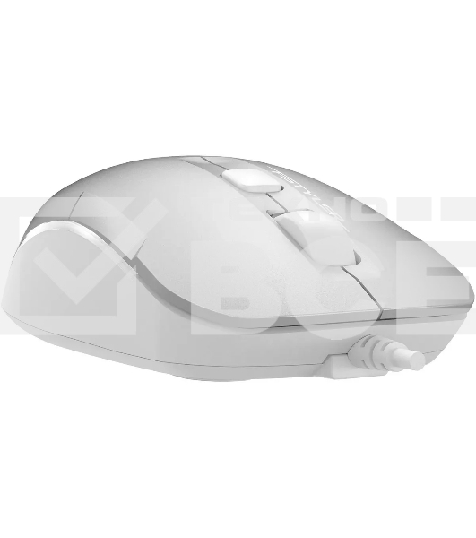 Мышь проводная A4Tech Fstyler FM26 серебристый/белый, 1600 dpi, USB, кнопки - 4