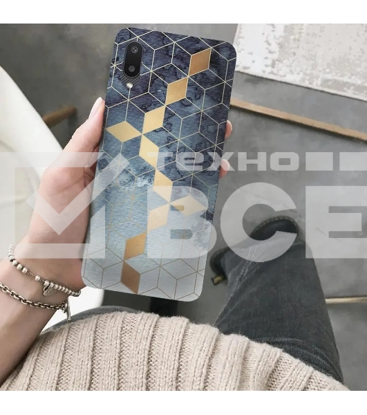 Чехол (клип-кейс) Gresso Meridian, для Samsung Galaxy A02, синий [gr17aaae8919]