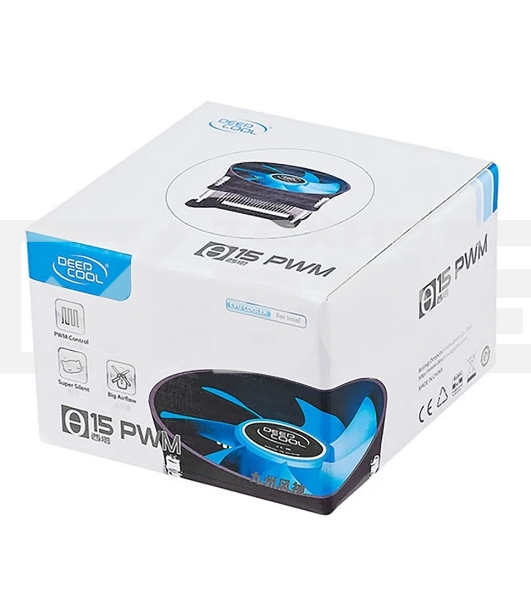Кулер DEEPCOOL T15P OTDP-ICAS-T15P черный/синий 100мм алюминий 2800rpm 36db 4-pin 65W 46мм