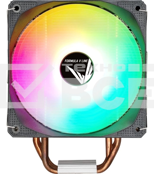 Кулер Aerocool / Formula Ice Burg Plus ARPW 4P ARGB черный 120мм алюминий+медь 34db 4-pin 200W 158мм