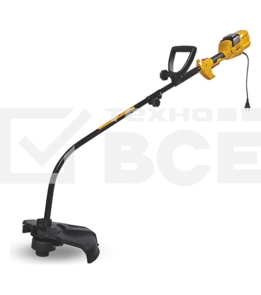 Триммер электрический CHAMPION ET1003A 1000Вт 35см верхний двиг., изогнутая разъемная штанга 3.9кг