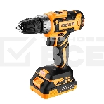 Дрель-шуруповерт аккумуляторная Deko GCD20DU PRO, 20В, 2 АКБ, Кейс + набор 63 инструмента для дома, фото3