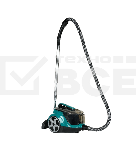 Пылесос Kraft KF-KVC2106 зеленый/черный, 380/2100 Вт, уборка сухая, пылесборник контейнер, 2.5 л