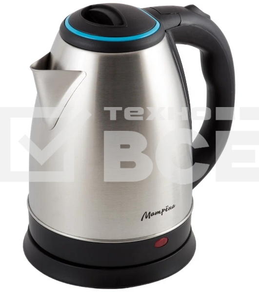 Чайник электрический Матрена MA-001 1,8 л, сталь,цвет крышки голубой (005456)