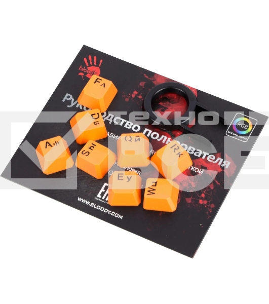 Клавиатура Bloody B810R проводная, USB Type-A, чёрный