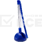 Ручка шариковая Silwerhof Eco синий d=0.7мм, синие чернила, индивмдуальный пакет с европодвесом, на подставке, сменный стержень, линия 0.5мм, фото 1