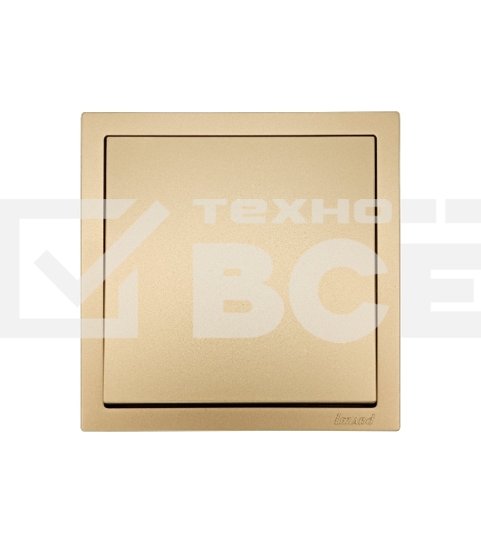 Выключатель 1-кл. СП ZIMA IP20 10А безвинт. зажим зол. LEZARD 704-3688-100QC