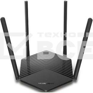 Двухдиапазонный роутер Mercusys MR1500X Wi-Fi 6 AX1500, до 300 Мбит/с на 2,4 ГГц + до 1201 Мбит/с на 5 ГГц