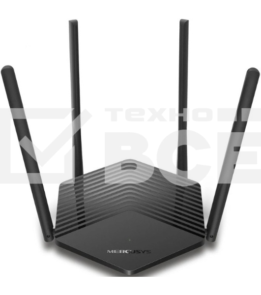 Двухдиапазонный роутер Mercusys MR1500X Wi-Fi 6 AX1500, до 300 Мбит/с на 2,4 ГГц + до 1201 Мбит/с на 5 ГГц