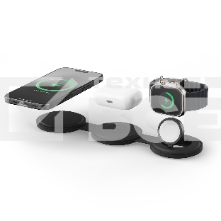 Переносное зарядное устройство Satechi Qi2 OntheGo 3-in-1 Wireless Charger, черный