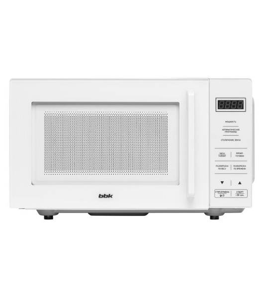 Микроволновая печь BBK 20MWS-751S/W белый, 20 л, 700 Вт, переключатели - сенсор