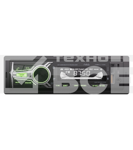 Автомагнитола AURA FIREBALL-101BT, 1 DIN, Bluetooth, USB Type-A, AUX