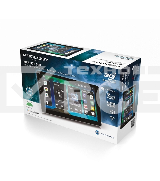 Автомагнитола Prology MPA-370, 2 DIN, 9', Android 13, Bluetooth, USB Type-A, GPS, 4G, CarPlay