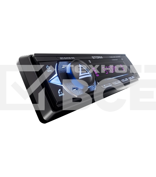 Автомагнитола AURA STORM-535BT, 1 DIN, Bluetooth, USB Type-A, AUX, пульт ДУ