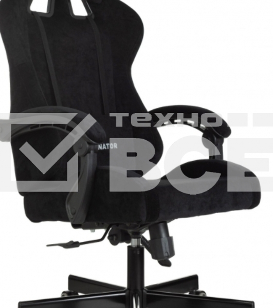 Кресло игровое Knight Terminator черный Light-20, крестов. металл