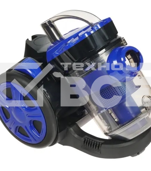 Пылесос Blackton Bt VC1604C черный/синий, 350/1600 Вт, уборка сухая, пылесборник контейнер, 2 л