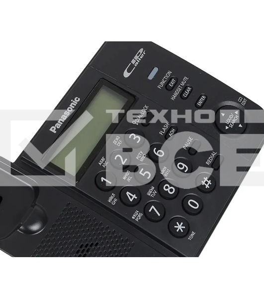Телефон проводной Panasonic KX-TS2356RUB черный {АОН,Caller ID,ЖКД,блокировка набора,выключение микрофона}