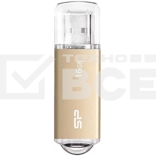 Флешка USB Silicon Power 16Gb Ultima II SP016GbUF2M01V1Gb6 USB 2.0, золотой